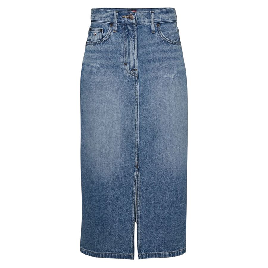 Claire Midi Skirt gonna lunga in jeans da donna Tommy Jeans | DW0DW212921AB